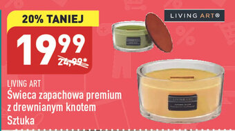 ALDI Living Art Świeca zapachowa premium z drewnianym knotem oferta