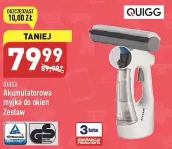 ALDI Quigg Akumulatorowa myjka do okien zestaw oferta