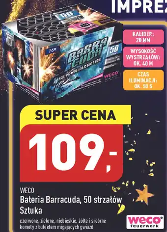 ALDI Weco Bateria Barracuda, 50 strzałów oferta