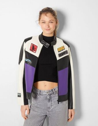 Bershka Kurtka wyścigowa ze sztucznej skóry oferta