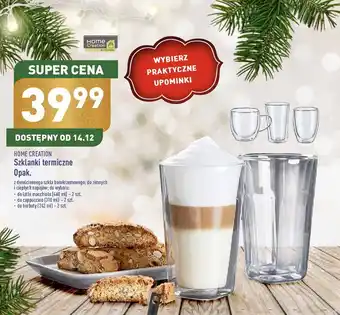 ALDI Szklanki utrzymujące temperaturę do herbaty oferta