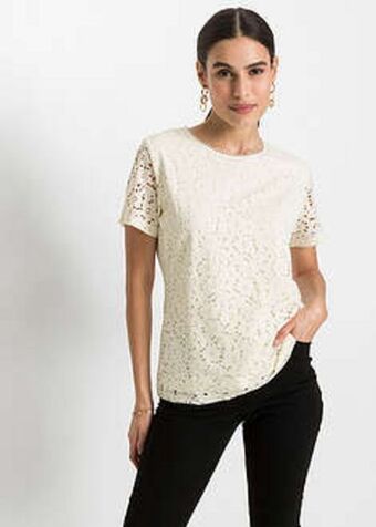 BonPrix Shirt z koronką oferta