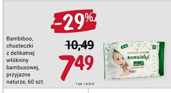 Rossmann Bambiboo, chusteczki z delikatnej włókniny bambusowej, przyjazne naturze, 60 szt oferta