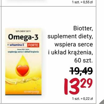 Rossmann Biotter, suplement diety, wspiera serce i układ krążenia oferta