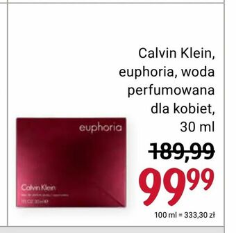 Rossmann Calvin Klein, euphoria, woda perfumowana dla kobiet oferta