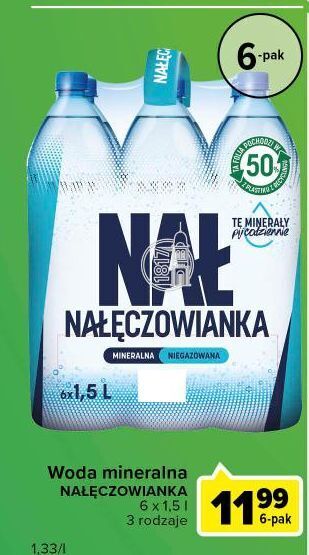 Carrefour Express Woda niegazowana nałęczowianka oferta
