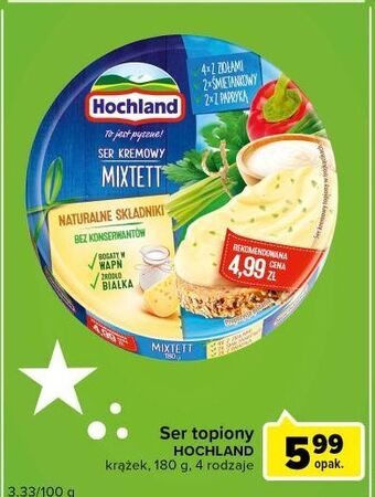 Carrefour Express Ser topiony mixtett hochland oferta