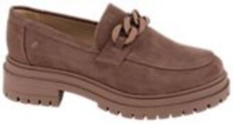 Deichmann Brązowe masywne mokasyny damskie oferta