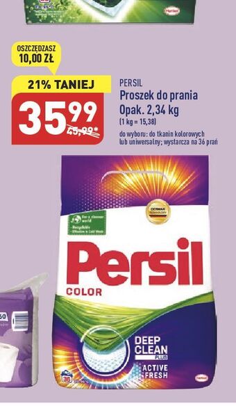 ALDI Proszek do prania deep clean persil regular oferta