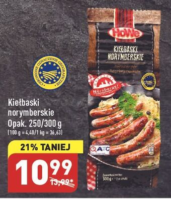 ALDI Kiełbaski norymberskie light howe oferta