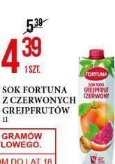 E.Leclerc Sok grejpfrut czerwony fortuna oferta