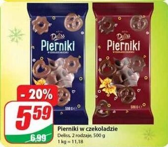 Dino Pierniki w mlecznej czekoladzie deliss oferta