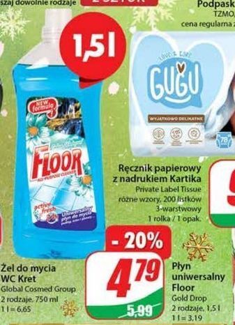 Dino Płyn uniwersalny kwiaty gór gold drop floor oferta