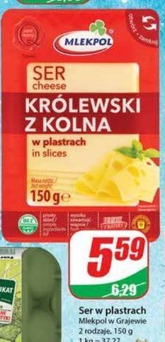 Dino Ser królewski z kolna - plastry mlekpol oferta
