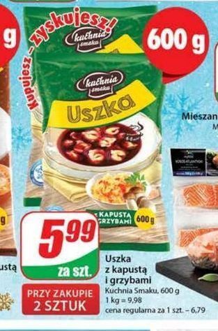 Dino Uszka z kapustą i grzybami kuchnia smaku oferta
