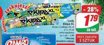 Dino Lód truskawkowy koral ekipa oferta