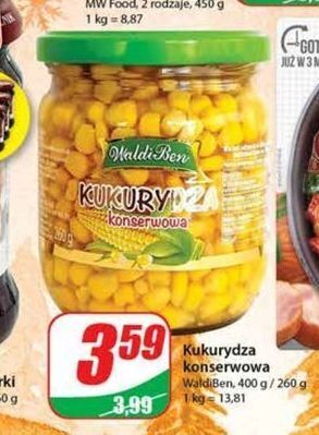 Dino Kukurydza konserwowa waldiben oferta