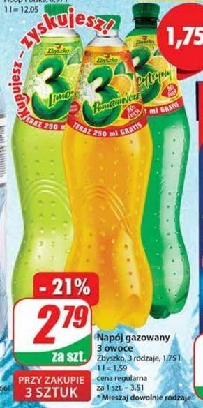 Napój zbyszko 3 limonki