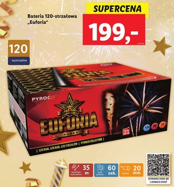 Lidl Bateria 120 strzałów euforia pyroco oferta