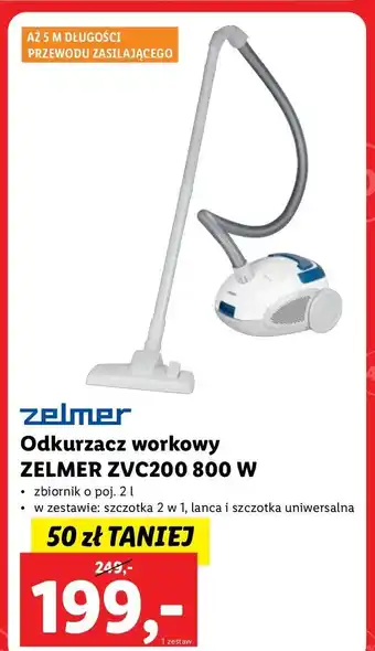 Lidl Odkurzacz zvc200 zelmer oferta