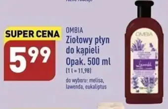 ALDI Ombia Ziołowy płyn do kąpieli Opakowanie 500 ml do wyboru: melisa, lawenda, eukaliptus oferta