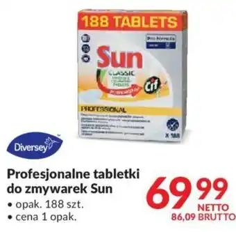 Makro Diversey Profesjonalne tabletki do zmywarek Sun opak. 188szt. oferta