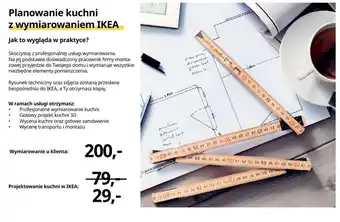 IKEA Planowanie kuchni z wymiarowaniem IKEA ,Wymiarowanie u klienta oferta