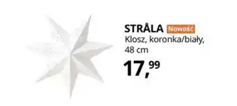 IKEA Strala Klosz, koronka/biały, 48cm oferta