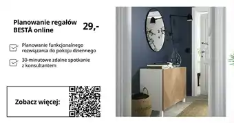 IKEA Planowanie regałów Besta online, Planowanie funkcjonalnego rozwiązania do pokoju dziennego, 30min spotkanie zdalne z konultan oferta