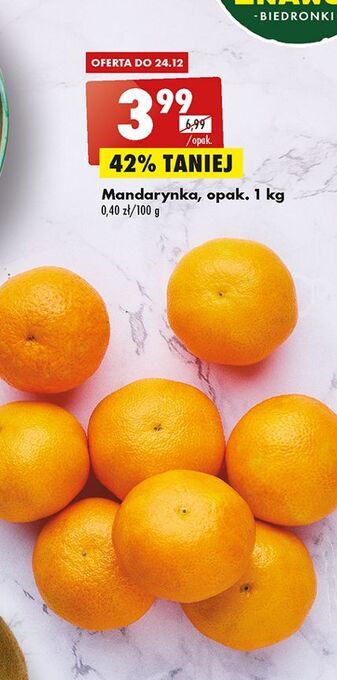 Biedronka Mandarynki oferta