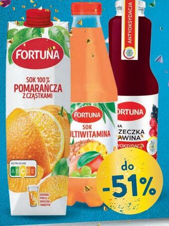 Intermarche Napój czarna porzeczka żurawina fortuna oferta