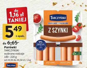 Intermarche Parówki z szynki tarczyński oferta