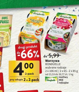 Intermarche Buraczki w kostkach bonduelle oferta
