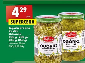 Biedronka Ogórki kwaszone drobna kostka urbanek oferta