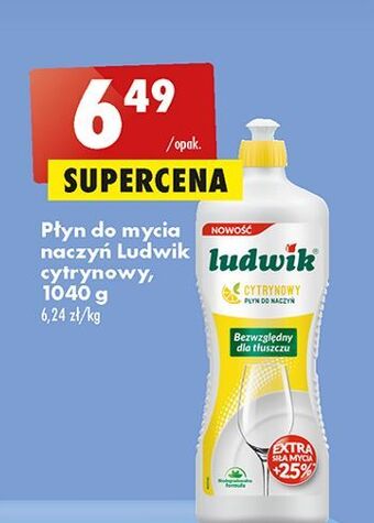 Biedronka Płyn do mycia naczyń cytrynowy ludwik oferta