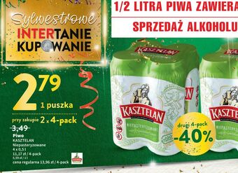 Intermarche Piwo kasztelan niepasteryzowane oferta