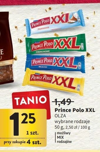 Intermarche Wafelek mleczny prince polo xxl oferta