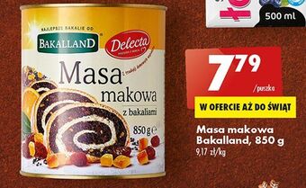 Biedronka Masa makowa z bakaliami bakalland oferta