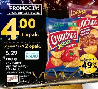 Intermarche Chipsy pieczone żeberka crunchips oferta