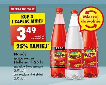 Biedronka Oranżada czerwona hellena oferta