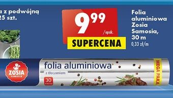 Biedronka Folia aluminiowa 30 m z tłoczeniem zosia samosia oferta