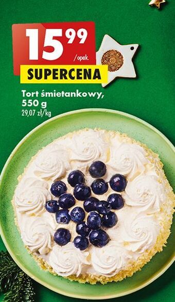 Biedronka Tort śmietankowy oferta