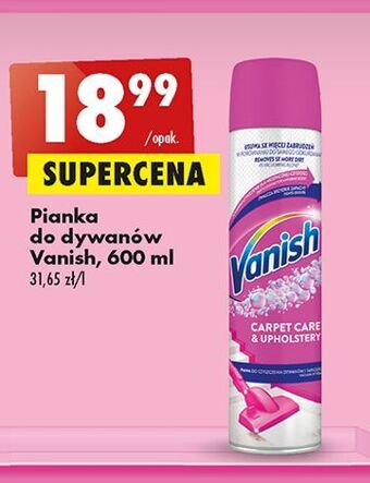 Biedronka Pianka do dywanów vanish gold carpet care oferta