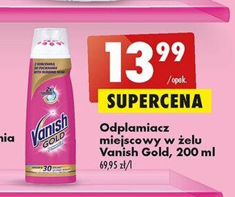 Biedronka Skoncentrowany odplamiacz w żelu vanish gold power gel oferta