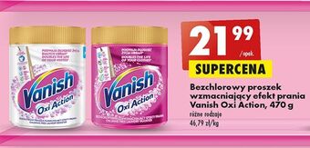 Biedronka Odplamiacz w proszku pink vanish oxi action oferta