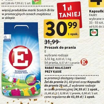 Intermarche Kapsułki do prania e 3+1 power caps oferta