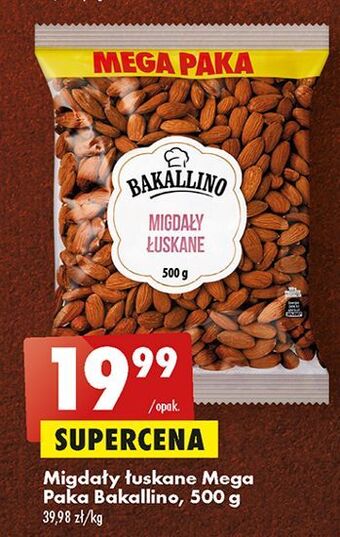 Biedronka Migdały łuskane bakallino oferta