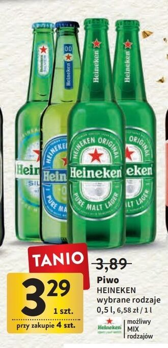Intermarche Piwo heineken silver oferta