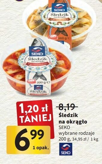 Intermarche Śledzik na okrągło po myśliwsku seko oferta