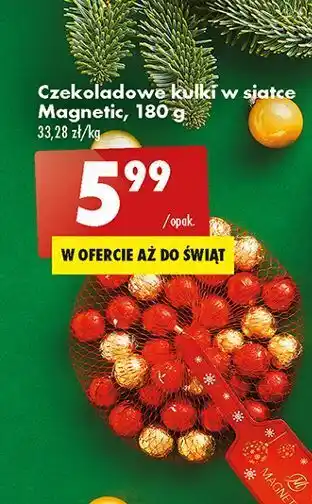 Biedronka Czekoladki świąteczne w siatce magnetic oferta